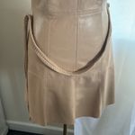 Alice + Olivia Leandra Vegan Leather Minidress, SZ 2, Almond color, BN,$395 Photo 4