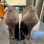 Unisa  gray suede peep toe stiletto booties sz 7 1/2 Photo 5