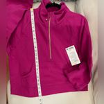 Lululemon NWT Scuba Oversized Funnel Neck Half Zip Ripened Raspberry Gold M L Photo 11