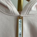 SKIMS Cotton Fleece Shrunken Pullover Hoodie in Barely Pink, Size Small Photo 6