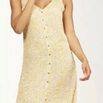 Billabong  Sweet Edges floral print midi yellow dress size S Photo 0