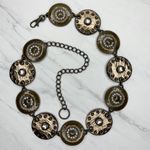 Chunky Rhinestone Gold Tone Chain Link Belt Small/Medium (S/M) ✨ Photo 0