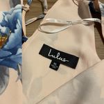 Lulus NWT Lulu’s Garden Walk Blush Pink Blue Floral Lace-up Sleeveless Skater Dress Photo 6