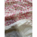 Skies Are Blue Skies Are Blue White and Pink Floral Print Smocked Flutter Sleeve Blouse Medium Photo 5
