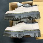 Dr. Martens New 8053 Quad Pisa Leather Vintage Taupe Platform Oxfords Photo 3