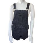 Kancan Black Denim Short Overalls for Women (S) Photo 1