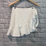 Cinq à Sept Cinq a Sept Luella Women’s 0 White Ruffle Wrap Skort Skirt Photo 3