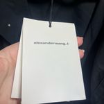 Alexander Wang NWT  Cross Front Cropped Shirt Black Size 6 Designer Luxury Photo 6