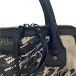 L.A.M.B. Vintage Y2K  2000s Black White Alchemy Graffiti Bowling Handbag Purse Photo 7