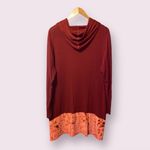 Soft Surroundings  Velvet Trim Hoodie Jacket in Burgundy Photo 1