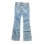 Motel Rocks Motel Denim Flare‎ Leg Jeans Exposed Button Fly Light Wash Women's Size 33 Long Photo 1