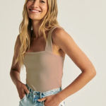 Abercrombie & Fitch A&F Squareneck Tan Bodysuit (M) Photo 0