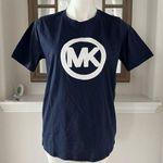 Michael Kors  Organic Cotton Tee Midnight Blue Crewneck T-Shirt, Size M New w/Tag Photo 3