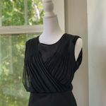 Kardashian Kollection  Sexy Sheer Black Ponte Bodycon Dress Sz XS Photo 6