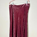 J Jill Crushed Velvet Maxi Skirt 12T Tall Purple Pink Whimsigoth Romantic Party Size 12 Photo 1