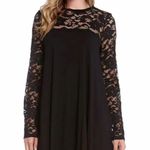 Karen Kane Women’s Large Lace Sleeve Trapeze Swing Dress High Lo Hem Boat Neck Photo 14