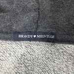 Brandy Melville Black Cropped Zip Up Hoodie Sweatshirt Fleece – Women’s One Size Photo 2
