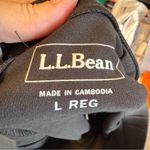 LL Bean Black Straight Leg High Rise Leggings Womens L Casual Pull On Pants Size L Photo 4