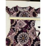 Nina Leonard Nina‎ Leonard Women's Purple Medallion Print 3/4 Sleeve Midi Dress M Photo 5