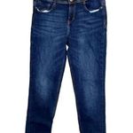 ZARA  High Rise Skinny Stretch Jeans 5 Pocket Button Zip Closure 8 Dark Blue Photo 13