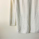 Anthropologie Moth Wool Blend High Low Turtleneck Sweater Jumper in Ivory size M Photo 8