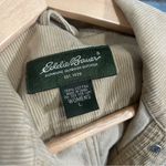 Eddie Bauer  Women’s Corduroy Trucker Jacket Tan Large 100% Cotton Excellent Photo 6