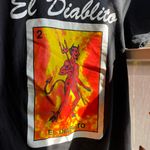 Mexican loteria El Diablito graphic tee Black Photo 9