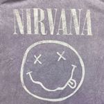 Nirvana Neverind Smiley Mineral Wash Grunge Band Tee L Photo 1