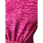 Loft Ann Taylor Ruffle Wrap Dress Pink Purple Cheetah Animal Print Fully Lined 0 Photo 5