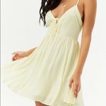 Forever 21 ✨ Women's Yellow Lace-up Skater Dress✨ Photo 1