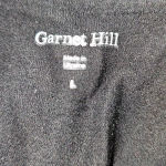 Garnet Hill  Womens Black Sleeveless Faux Wrap Dress‎ Large Photo 3