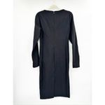 Max Mara Black Onore Long Sleeve Jersey Midi Dress Size 12 Photo 3