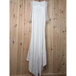 NWT Lulus Beautifully Beloved White Mesh Off Photo 6