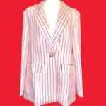 SheIn brand awesome summer blazer! Pink with red and white stripes! New Photo 5
