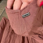 O'Neill O’Neill Mara Mauve Dusty Rose Pink Peasant Crochet‎ Gauze Top Small Photo 6