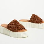 Anthropologie  Maeve Crochet Platform Sandals Photo 0