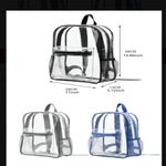Clear black trimmed mini stadium approved backpack full size New Photo 1