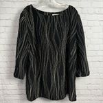 Shomi by Miller Shor retro glam gold and black silk tunic size 20 old money Photo 1