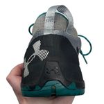 Under Armour Women's Size 9 Burnt River Hiking Trail Shoes Grey Black Green/Blue Photo 16