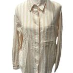 Live 4 Truth  Cotton Blend Striped Orange & White Blouse New With Tags Photo 0