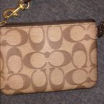 Coach Vintage  Horse and Carriage Print Brown and Gold Wristlet Photo 4