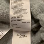 Monki Foo funnel neck fleece quarter zip relaxed loose fit pullover M Photo 7