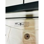 7 For All Mankind White Cotton Blend Straight-Leg Cuffed Hems Pants Size 29 Photo 7