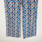 ZARA  Geometric Print Linen Blend Trouser Pants Wide Leg Size Small Photo 4