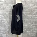 Tresics Femme Black Relaxed Tie Front T-Shirt Photo 1