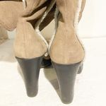 Kelsi Dagger  Size 9.5 Light Brown Suede Faux Shearling Lined Knee-High Heel Boot Photo 3
