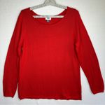 Old Navy Lightweight Sweater Womens XL Red Roll Neck Long Sleeve Pullover New Photo 0