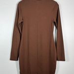 Old Navy High Neck Ribbed Bodycon Fitted Long Sleeve Casual Dress Medium M Photo 4