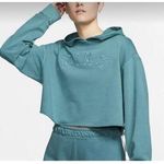 Nike  Sportswear Washed Pullover Hoodie Womens Cj4110 Blue Size Small FLAW Photo 0