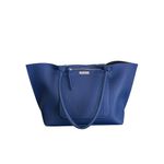 Marc Fisher pebbled faux leather blue tote bag Photo 4